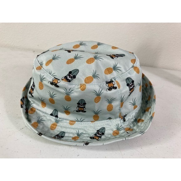 Disney Junior Mickey Reversible Bucket Hat OSFM Kids Summer Cap Green Boys Girls - Picture 3 of 11